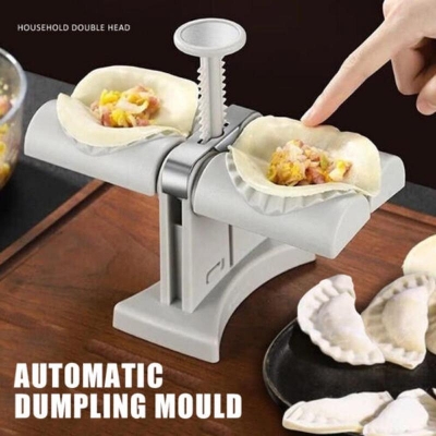 Picture of Household Double Head Automatic Dumpling Maker Mould Dumpling Wrapper Tools(White)
