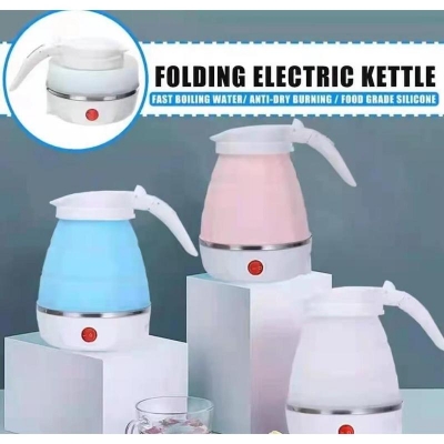 Picture of Foldable Kettle, Portable Foldable Electric Kettle for Travel Food Grade Silicone Electric Water Heater UK Plug