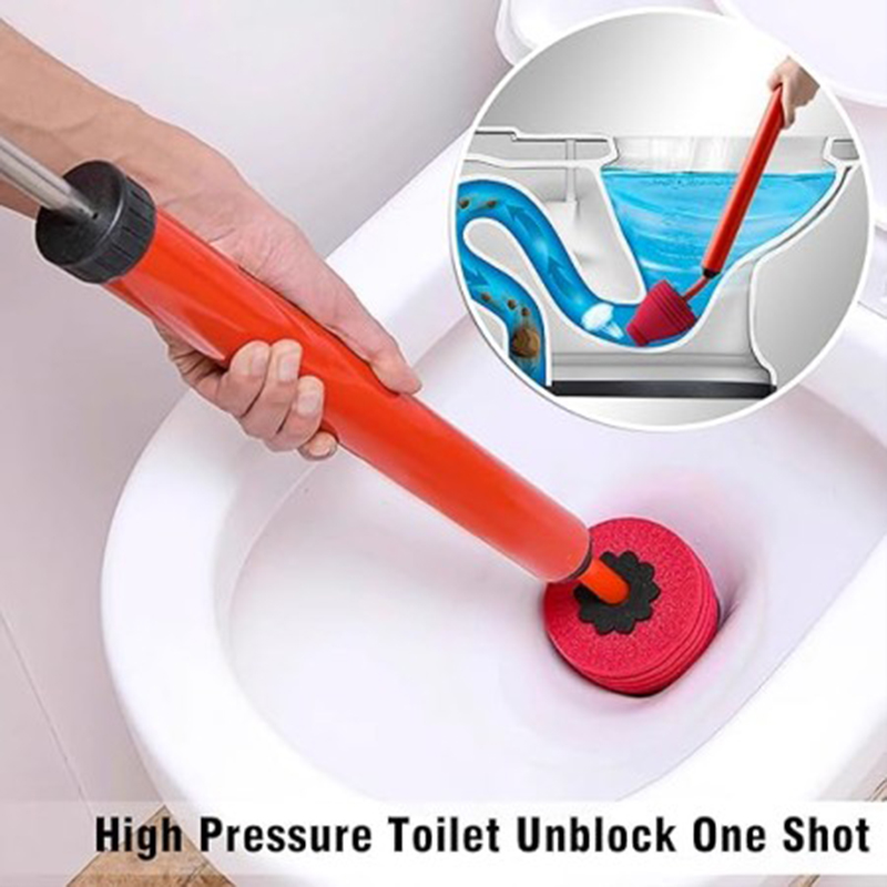Picture of High Pressure Toilet Unblock One Shot, Upgraded Toilet Plunger Kits, High Pressure Air Drain Pipe Plunger, Drain Toilet Clog Remover for Sink Bathroom Kitchen Clogged Pipe (1PCS)