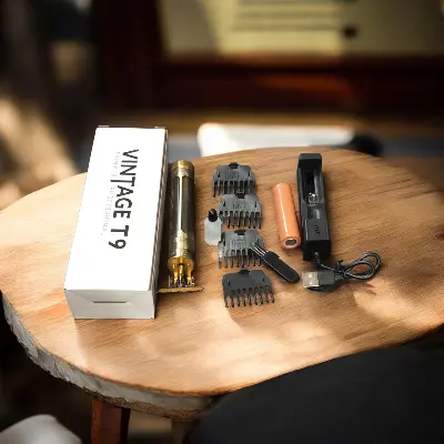 Picture of Vintage T9 trimmer Electric Professional Hair Clipper Hair Cutting Machine Trimmer for Men 