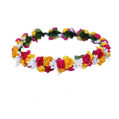 Picture of Artificial Flower Crown For Women - red