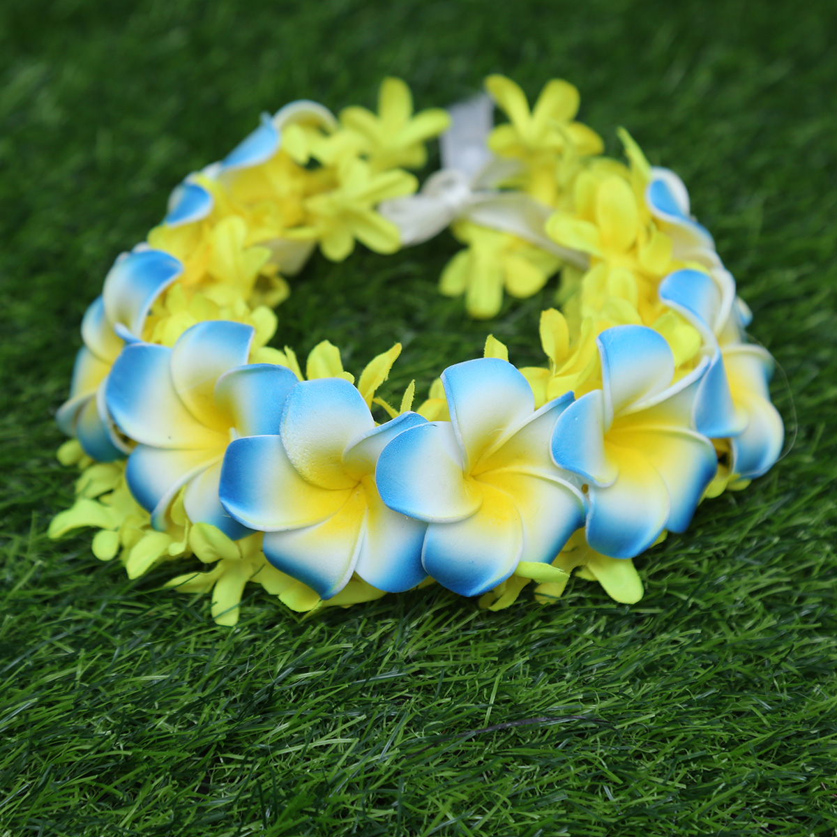 Picture of Artificial Flower Gorgeous Bridal Set-9 Piece set - Multicolor