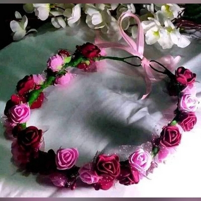 Picture of Artificial Flower crown for girls and womens - Multicolor
