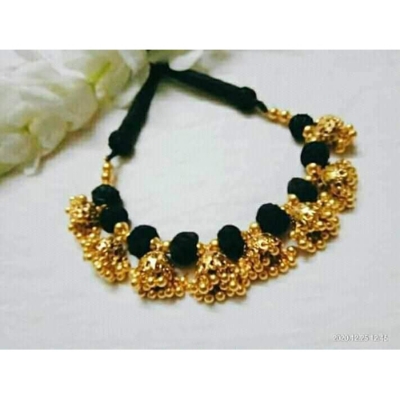 Picture of Gorgeous Party Wear Antique Silver locket Pendant Necklace / Chain Necklace / Choker Necklace for Women / Jewelry set for women Necklace - Multicolor