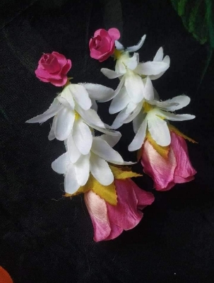 Picture of Artificial Flower Gorgeous Bridal Set 2 Piece set - Multicolor