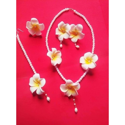 Picture of Artificial Flower Gorgeous Bridal Set 5 Piece set - Multicolor