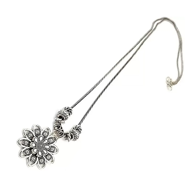 Picture of Gorgeous Party Wear Antique Silver locket Pendant Necklace / Chain Necklace / Choker Necklace for Women / Jewelry set for women Necklace - Multicolor