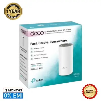 Picture of TP-Link Deco E4 AC1200 Router Whole Home Mesh Wi-Fi System 1 Pack