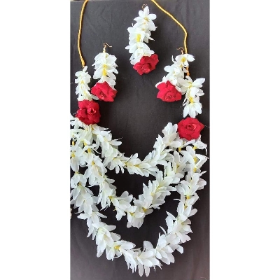 Picture of Artificial Flower Gorgeous Bridal Set4 Piece set - Multicolor