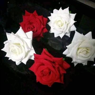 Picture of Artificial flower bobby pins , rose  bridal hair pins Bridal Hair clip ,head 5 pis - Multicolor