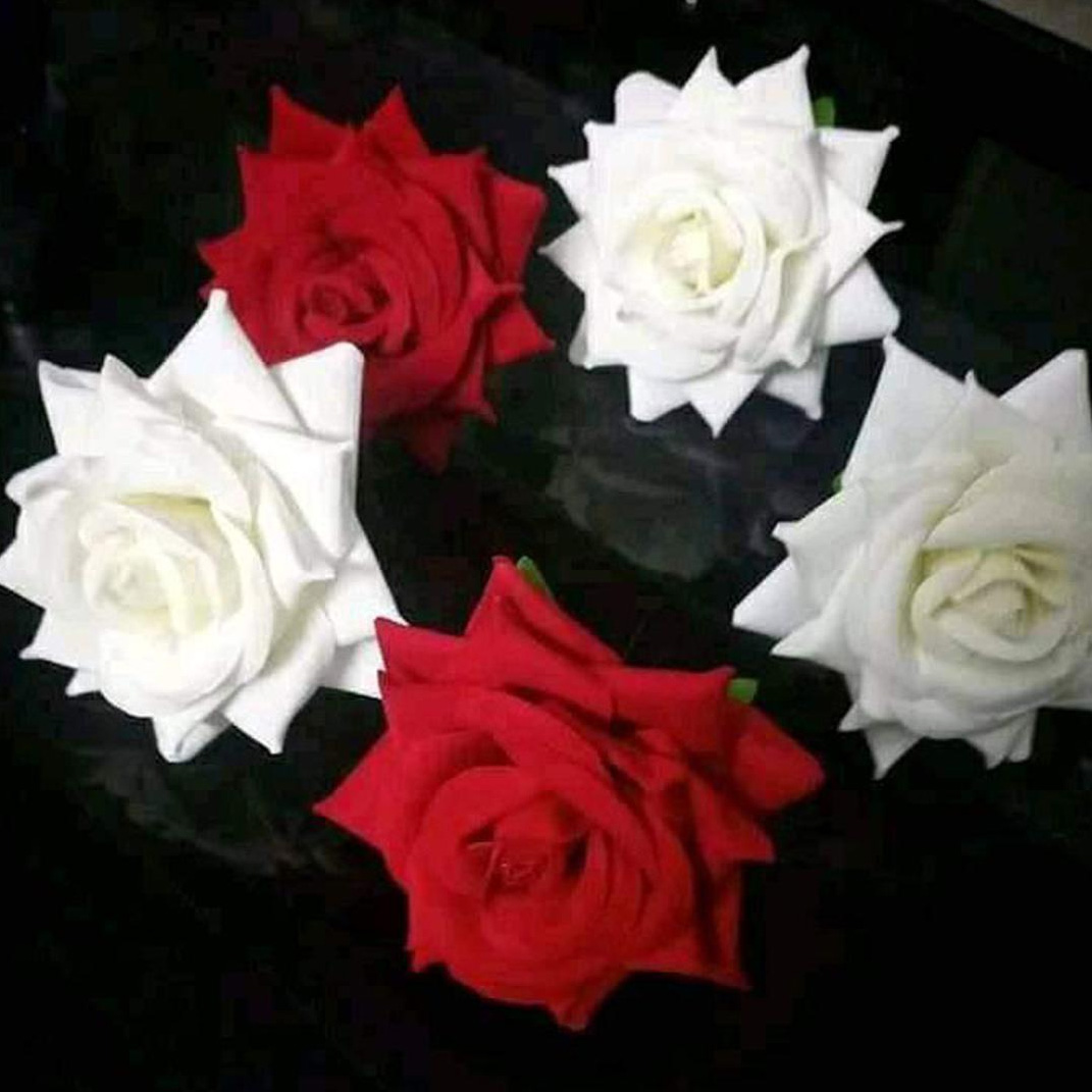 Picture of Artificial flower bobby pins , rose  bridal hair pins Bridal Hair clip ,head 5 pis - Multicolor