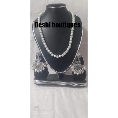 Picture of Beautiful  Antic jwellery sets  for women - White