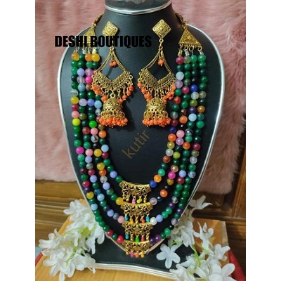 Picture of Beautiful  Antic jwellery sets  for women - Multicolor