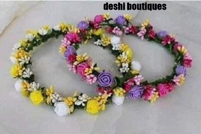 Picture of Artificial Flower Crown For Women 1 pis - Multicolor