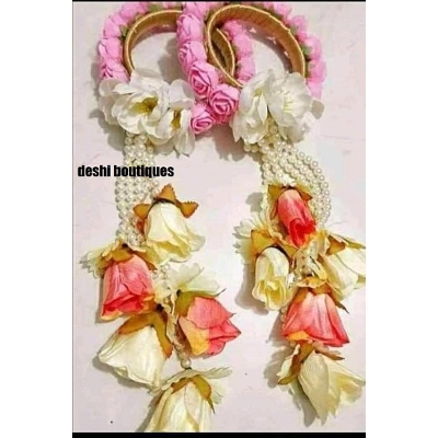 Picture of Artificial Flower bangels For Women 2 pis - Multicolor