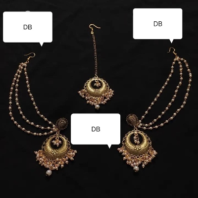 Picture of Beautiful Antique Jewelry Set for Women, Washable, Attractive and Fashionable Design, Available in Different Colors