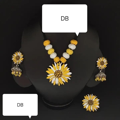 Picture of Hand painting Wooden exclusive Jewellery set