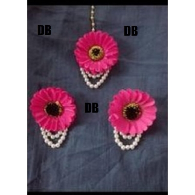 Picture of Artificial Flower Gorgeous Bridal Set3 Piece set