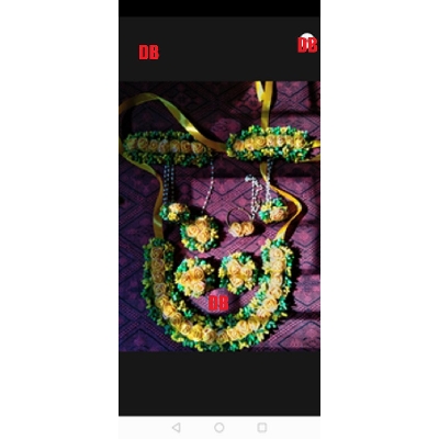 Picture of Artificial Flower Gorgeous Bridal Set 5 Piece set