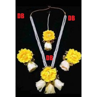 Picture of Artificial Flower Gorgeous Bridal Set 4 Piece set