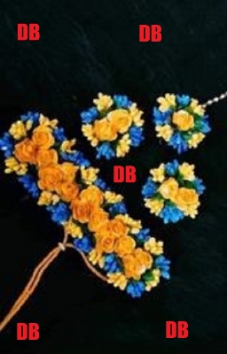 Picture of Artificial Flower Gorgeous Bridal Set3 Piece set