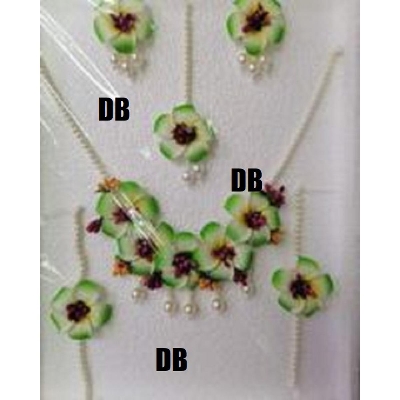 Picture of Artificial Flower Gorgeous Bridal Set 5 Piece set