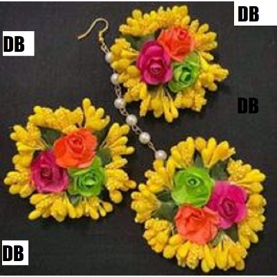 Picture of Artificial Flower Gorgeous Bridal Set3 Piece set