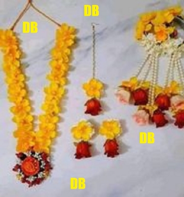 Picture of Artificial Flower Gorgeous Bridal Set 4 Piece set