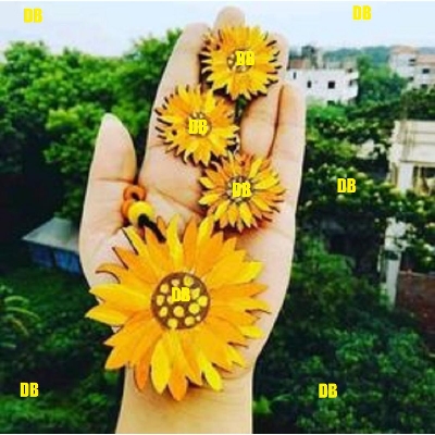 Picture of Hand painting Wooden exclusive Jewellery set