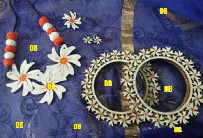 Picture of Hand painting Wooden exclusive Jewellery set