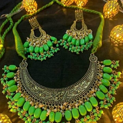 Picture of Beautiful  Antic jwellery sets  for women - Multicolor