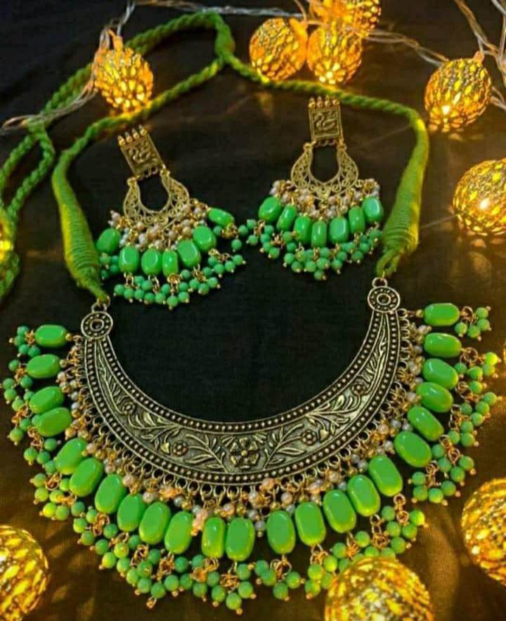 Picture of Beautiful  Antic jwellery sets  for women - Multicolor