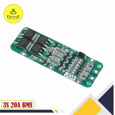 Picture of 3S 20A BMS Lithium-ion 18650 Battery BMS Protection Board Green