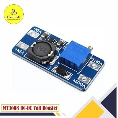 Picture of MT3608 2A DC-DC Converter 2-24V to 5-28V Adjustable Booster Module Blue