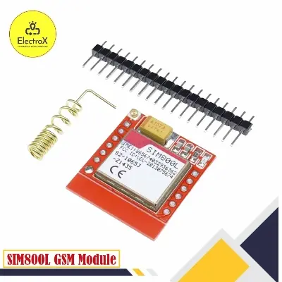 Picture of SM800L Module with Antenna & pin -mini Type Networking system for students Projects Red