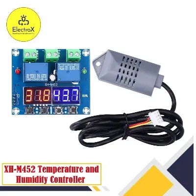 Picture of XH-M452 Temperature and Humidity Controller Sensor Module LED Digital Display for Incubator 20 gm
