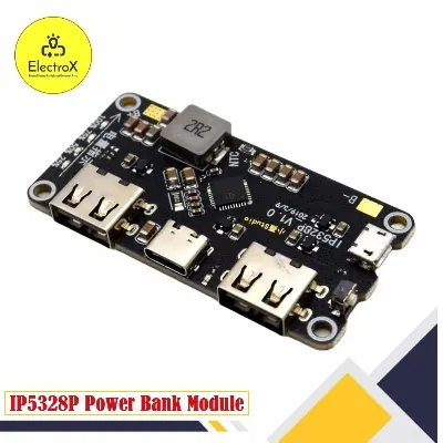 Picture of IP5328P Dual USB Power Bank Module Black