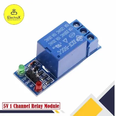 Picture of 5V Low Level Trigger One 1 Channel Relay Module Interface Board Shield DC AC 220V for Arduino PIC AVR DSP ARM MCU Blue