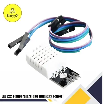Picture of DHT22 Digital Temperature and Humidity Sensor Module with Cable for Arduino, Raspberry Pi, ESP32 White