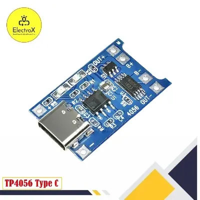 Picture of TP4056 Type-c USB 5V 1A 18650 Lithium Battery Charger Module Blue