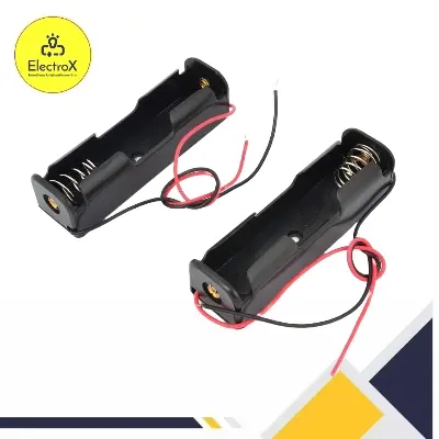 Picture of 1PCS 18650 Battery Holder with Lead Wire Bundle 18650 Battery Holder 3.7V DIY Battery Storage Boxes Black