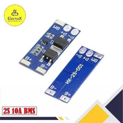 Picture of HX-2S-D01 2S 8A BMS Battery Protection Board 2S 8A 7.4V 8.4V 18650 AA AAA Lipo Li-ion Lithium Battery BMS Chargers Protection Module Batteries Management System Blue