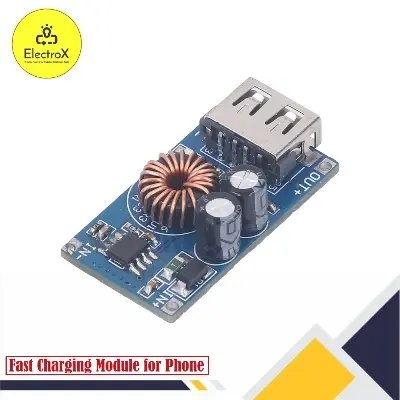 Picture of USB DC Buck Module Adjustable Buck Converter Step Down Voltage Regulator DC6V-30V Blue