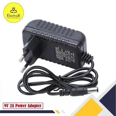Picture of 9V 2A  AC 220V To DC 9V 2A Power Supply Adapters Chargers 9V 2Amp Chargers Adaptors Black