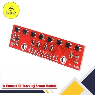 Picture of 8 Channel IR Tracking Sensor Module Infrared Line Tracker for Arduino Smart Car Line Follower Robot Red