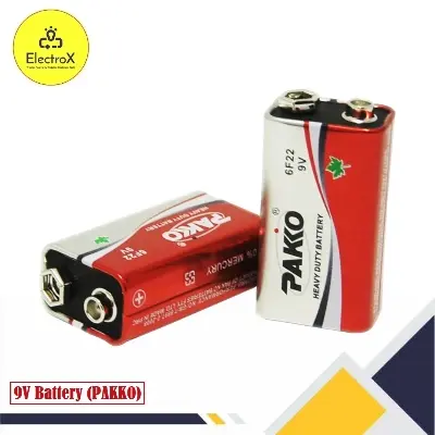 Picture of Pakko 9 Volt Heavy Duty Battery Red