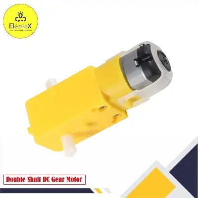 Picture of 3v-12v BO Dc Motor Dual Shaft Smart Plastic Car Robot Gear for Arduino Science Projects Yellow