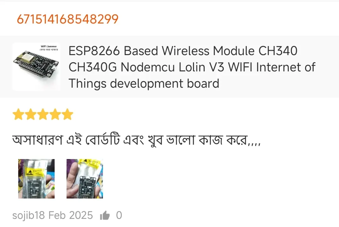 Picture of ESP8266 Based Wireless Module CH340 CH340G Nodemcu Lolin V3 WIFI Internet of Things development board 