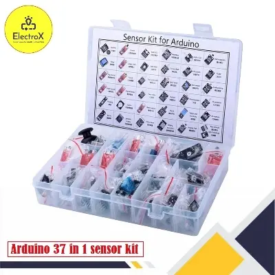 Picture of 37 In 1 Sensor Module Board Set Kit for Arduino & MCU Education User Starters DIY Pi Mega2560 for UNO R3 with box Multicolor