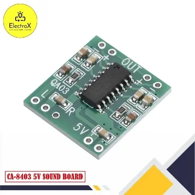 Picture of Mini Digital DC 5V Amplifier Board Class D 2 * 3W USB Power PAM8403 Audio Module Green